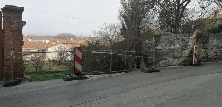 Sanacija potpornog zida u pulskoj Ulici Castropola 